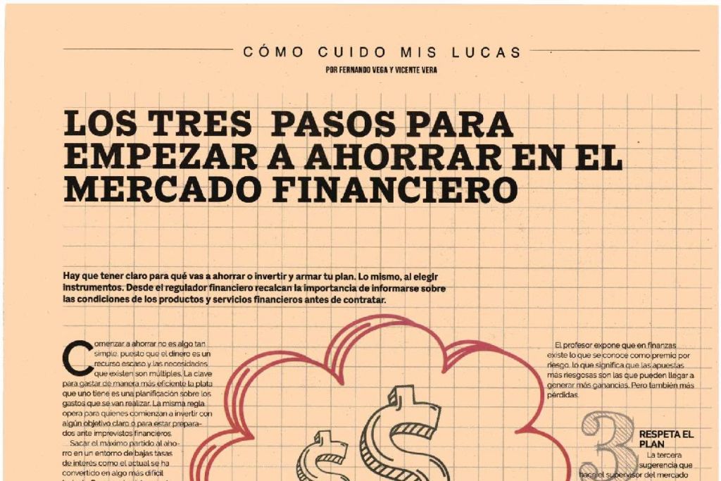 Los tres pasos para empezar a ahorrar en el mercado financiero