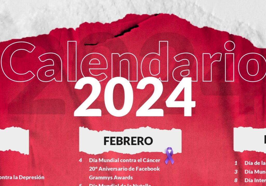 Calendario de redes sociales 2024 Clase Ejecutiva UC